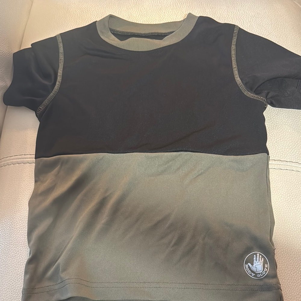 Kids' Black and Green T-Shirt